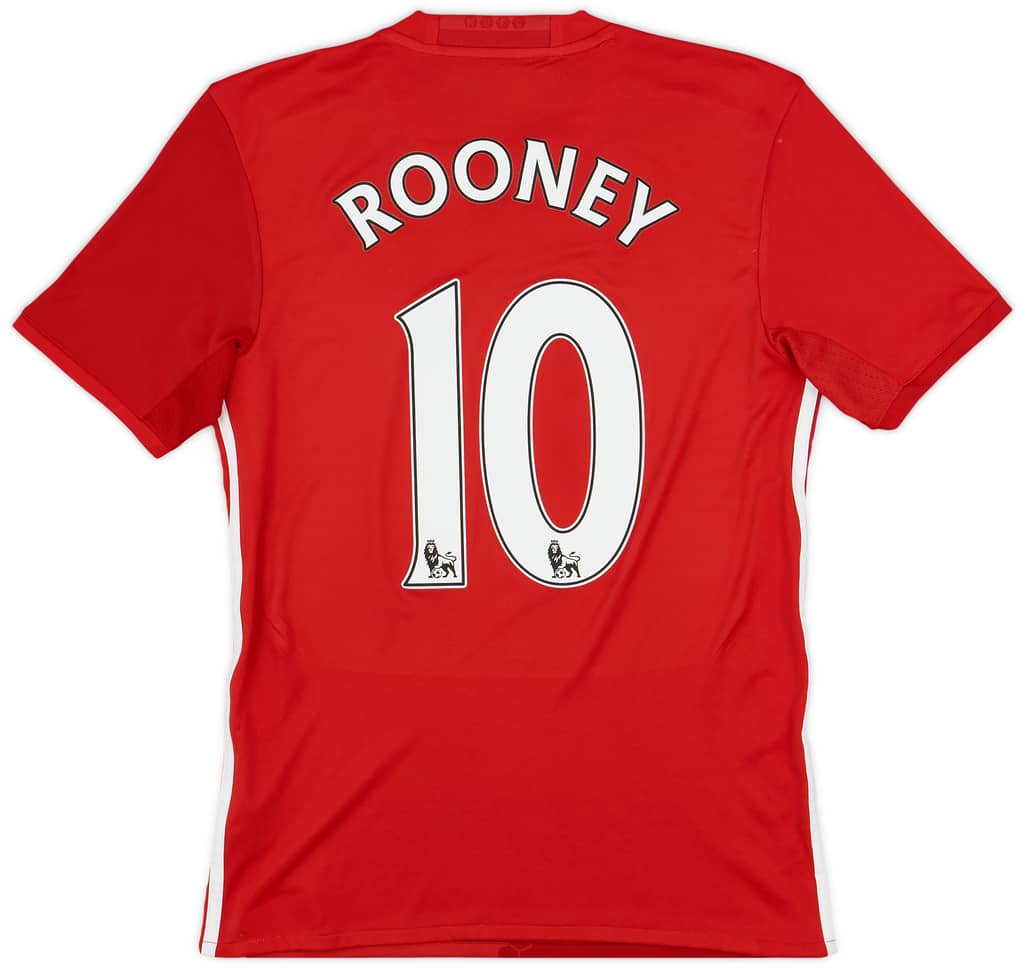 2016-17 Manchester United Home Shirt Rooney #10 - 6/10 - (XS)