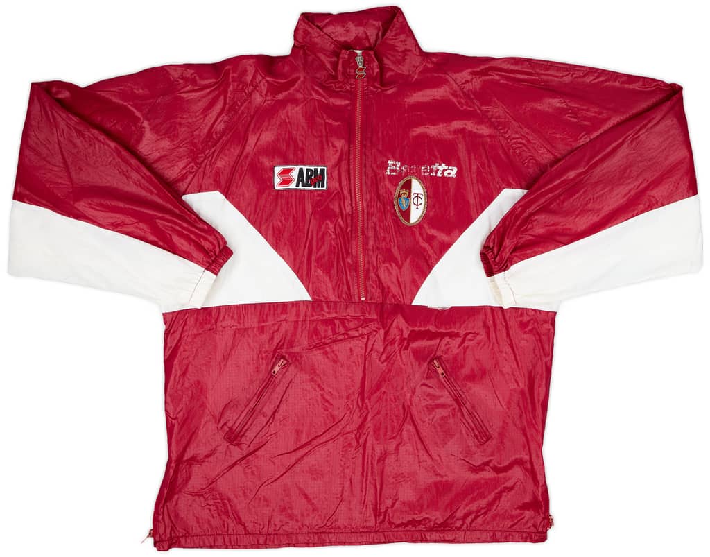 1991-92 Torino ABM 1/2 Zip Hooded Rain Jacket - 6/10 - (XL)
