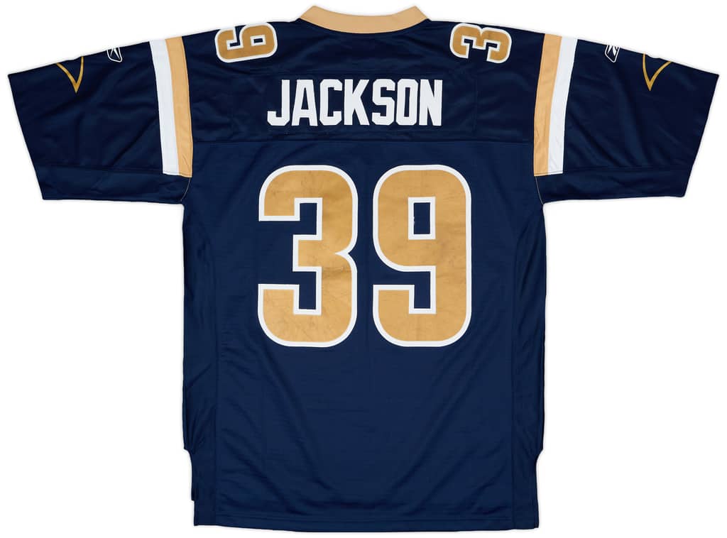2007 St. Louis Rams Jackson #39 Reebok Premier Home Jersey - 7/10 - (L)