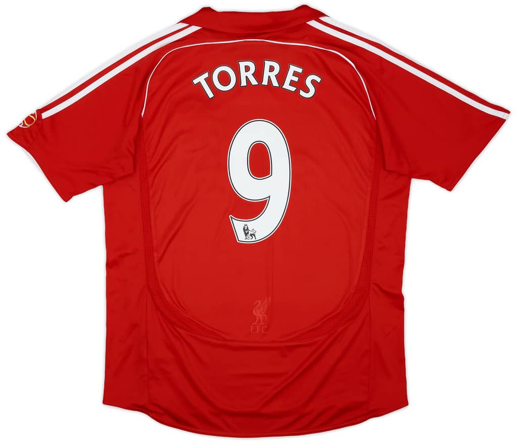 2006-08 Liverpool Home Shirt Torres #9