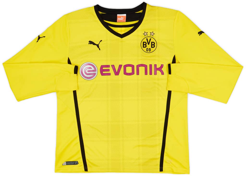 2013-14 Borussia Dortmund Home L/S Shirt - 7/10 - (L)