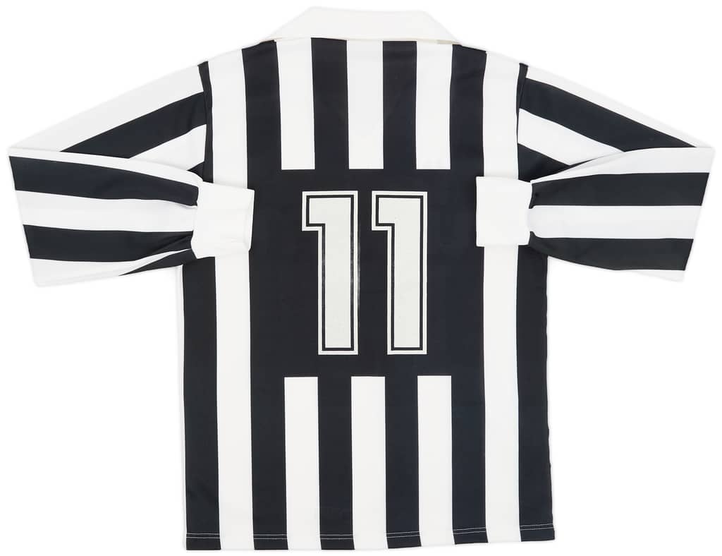 1991-92 Juventus Basic Home L/S Shirt #11 - 8/10 - (M)