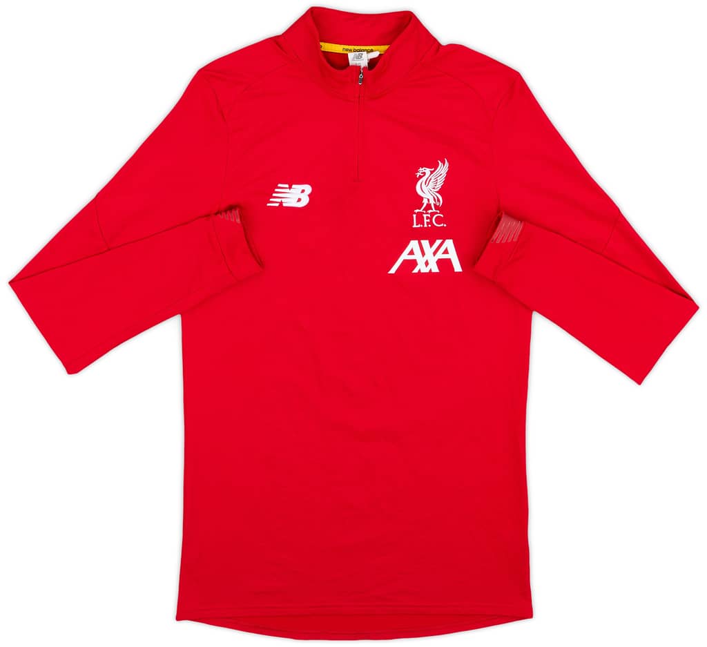 2019-20 Liverpool New Balance 1/4 Zip Drill Top - 7/10 - (S)
