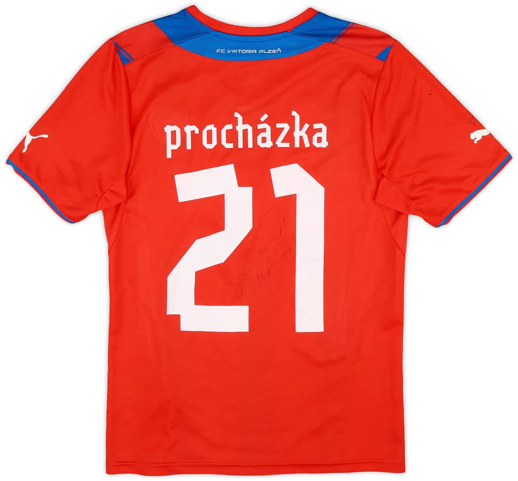 2013-14 Viktoria Plzen Signed Home Shirt Prochazka #21 - 6/10 - (S)