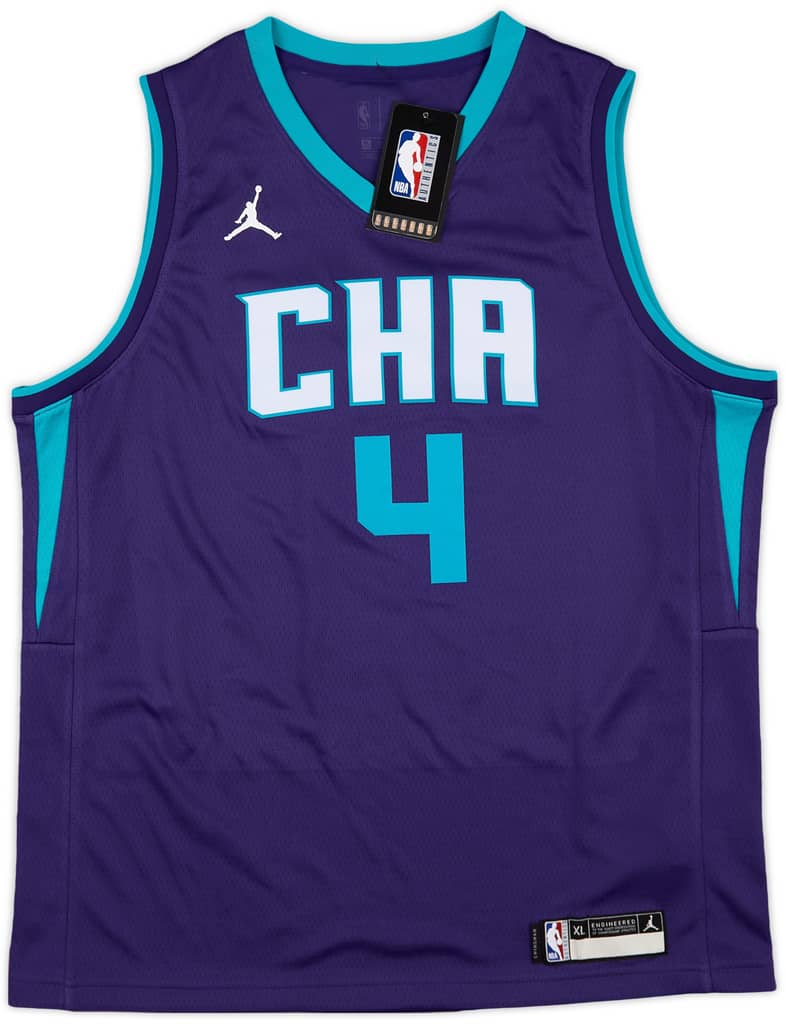 2019-21 Charlotte Hornets Graham #4 Jordan Swingman Alternate Jersey (XL.Boys)