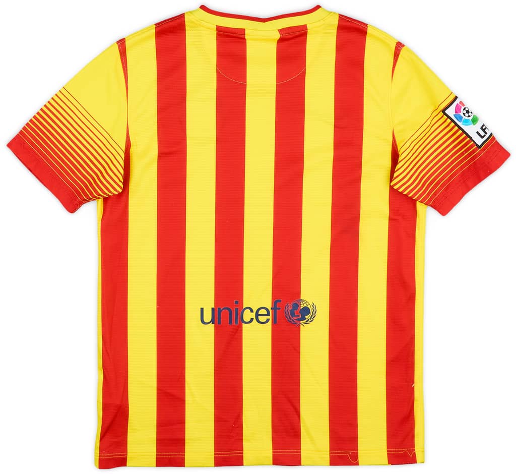2013-15 Barcelona Away Shirt - 8/10 - (L.Boys)