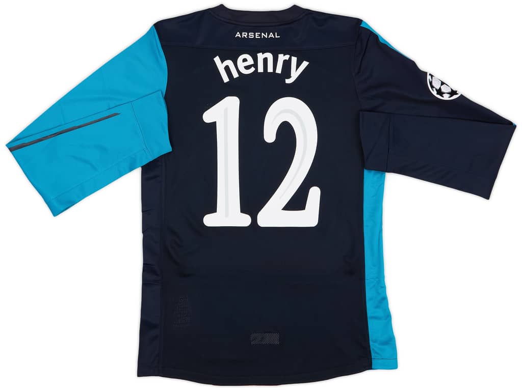 2011-12 Arsenal Player Issue Away L/S Shirt Henry #12 (M)