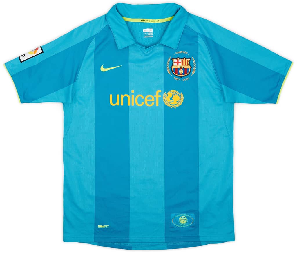 2007-09 Barcelona Away Shirt - 9/10 - (XL.Boys)
