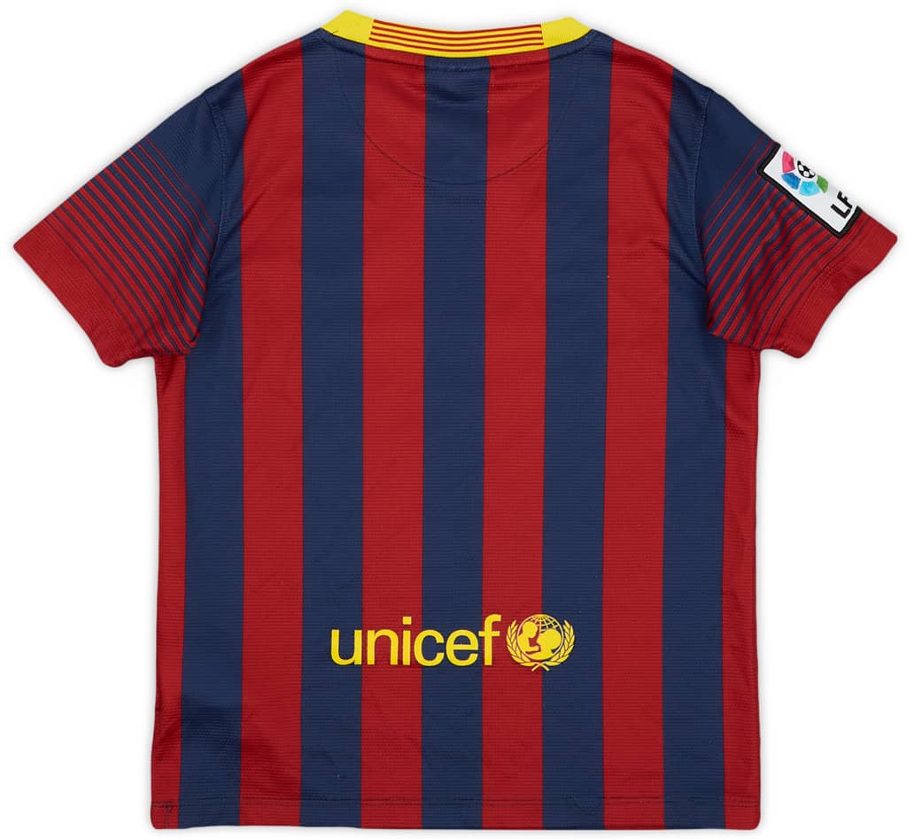 2013-14 Barcelona Home Shirt - 8/10 - (S.Boys)
