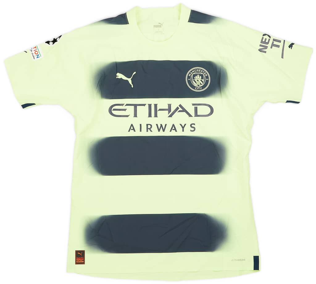 2022-23 Manchester City Match Issue Champions League Third Shirt Laporte #14