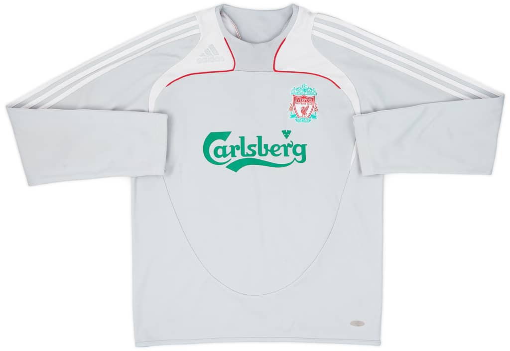 2008-09 Liverpool adidas Sweat Top - 7/10 - (M)
