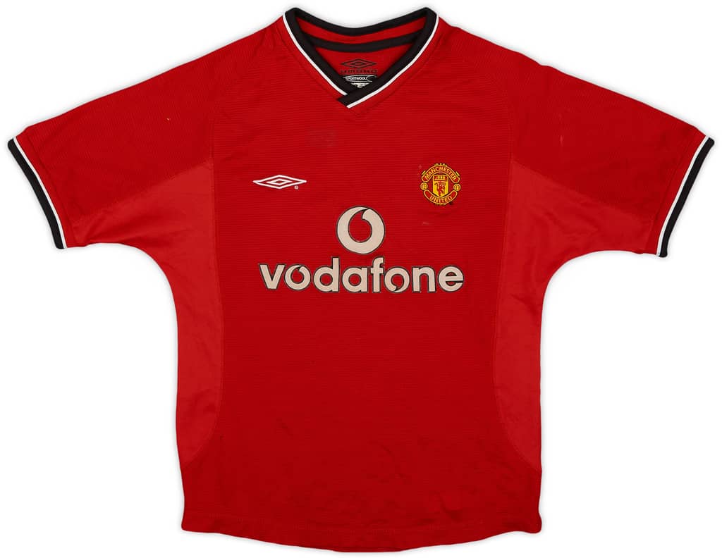 2000-02 Manchester United Home Shirt - 4/10 - (S.Boys)