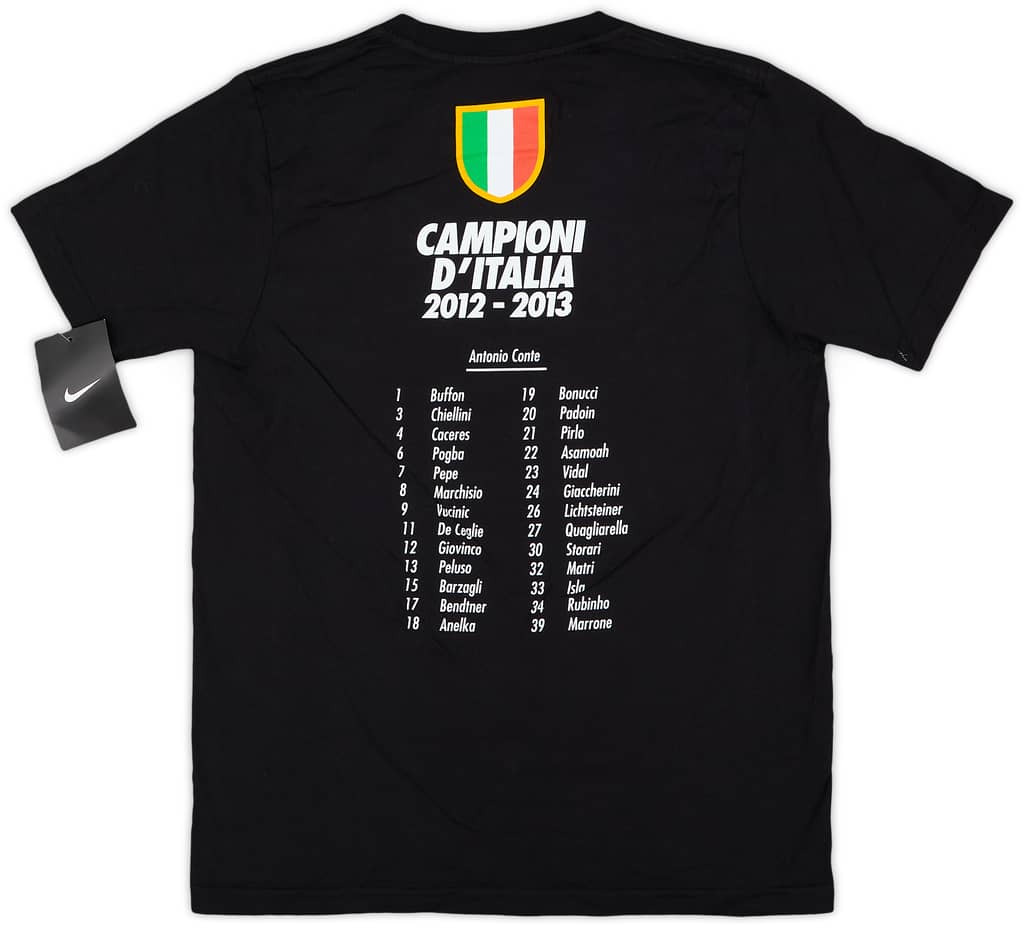 2012-13 Juventus Nike 'Campioni d'Italia' Graphic Tee (M.Boys)