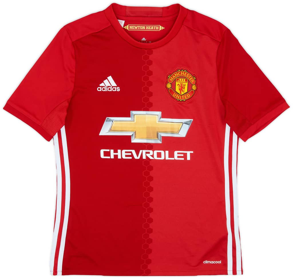 2016-17 Manchester United Home Shirt - 8/10 - (L.Boys)