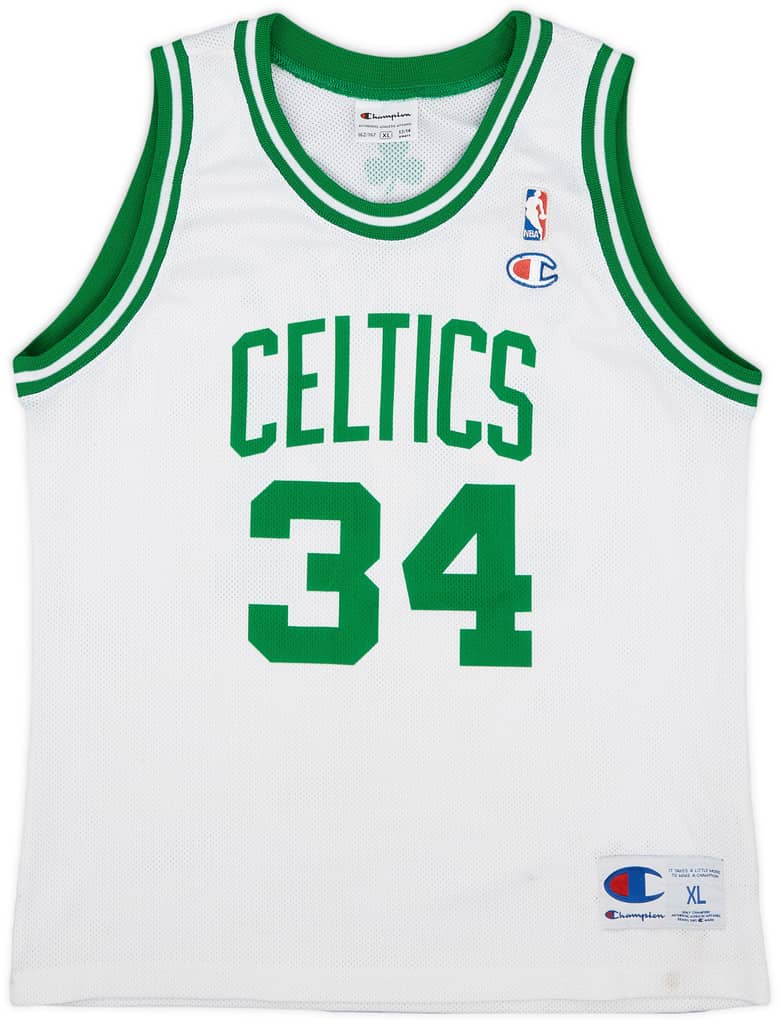 2006-10 Boston Celtics Pierce #34 Champion Home Jersey - 7/10 - (XL.Boys)