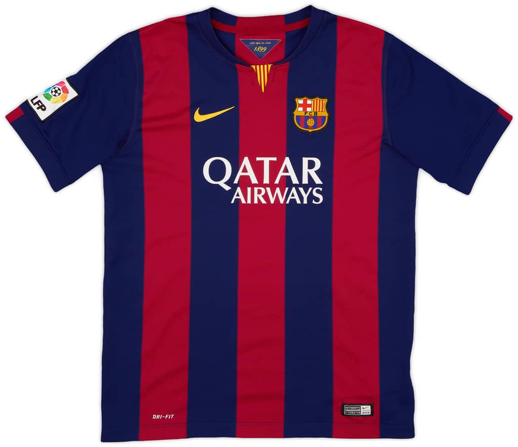 2014-15 Barcelona Home Shirt - 9/10 - (XL.Boys)