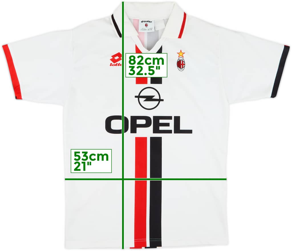 1995-96 AC Milan Away Shirt - 7/10 - (L)