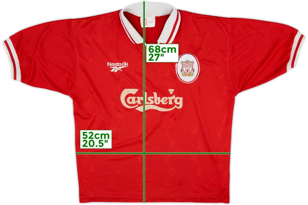 1996-98 Liverpool Home Shirt - 4/10 - (L)