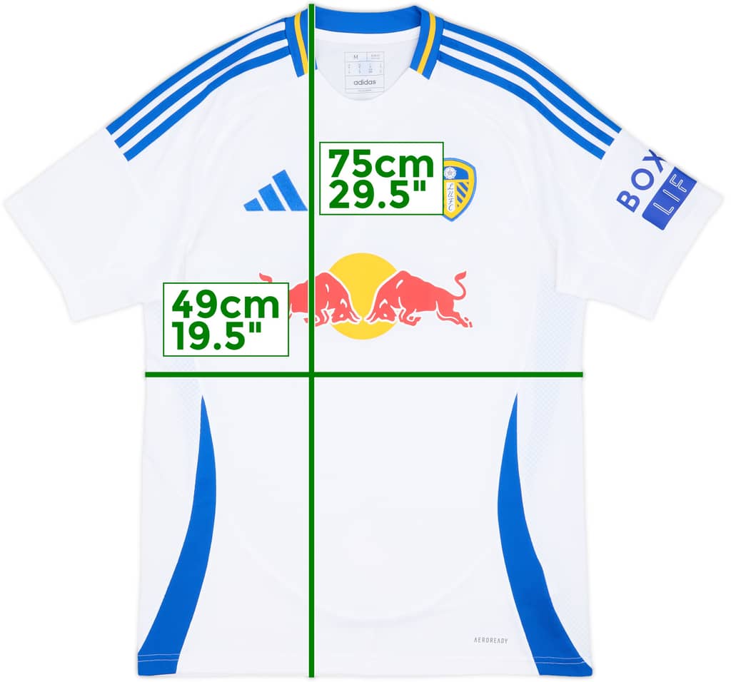 2024-25 Leeds Home Shirt - 9/10 - (M)
