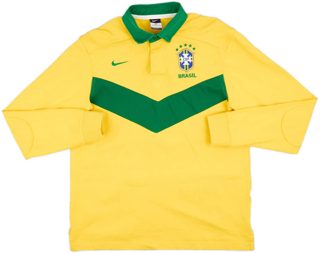 2011-12 Brazil Nike Rugby Polo Shirt - 8/10 - (L)