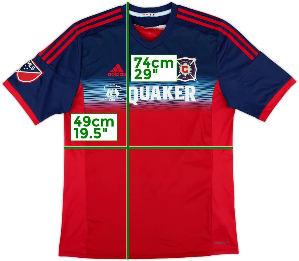 2014-15 Chicago Fire Home Shirt - 7/10 - (M)