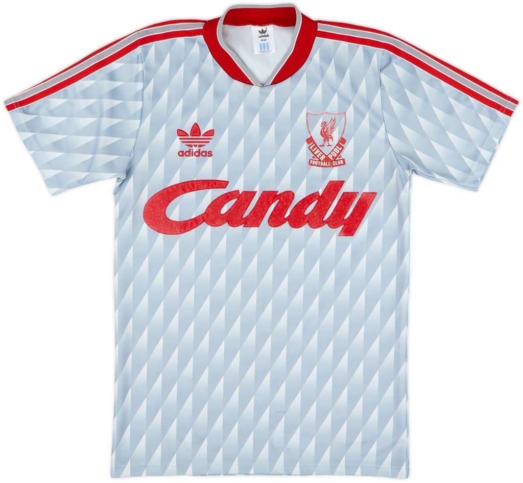 1989-91 Liverpool Away Shirt - 8/10 - (L.Boys)