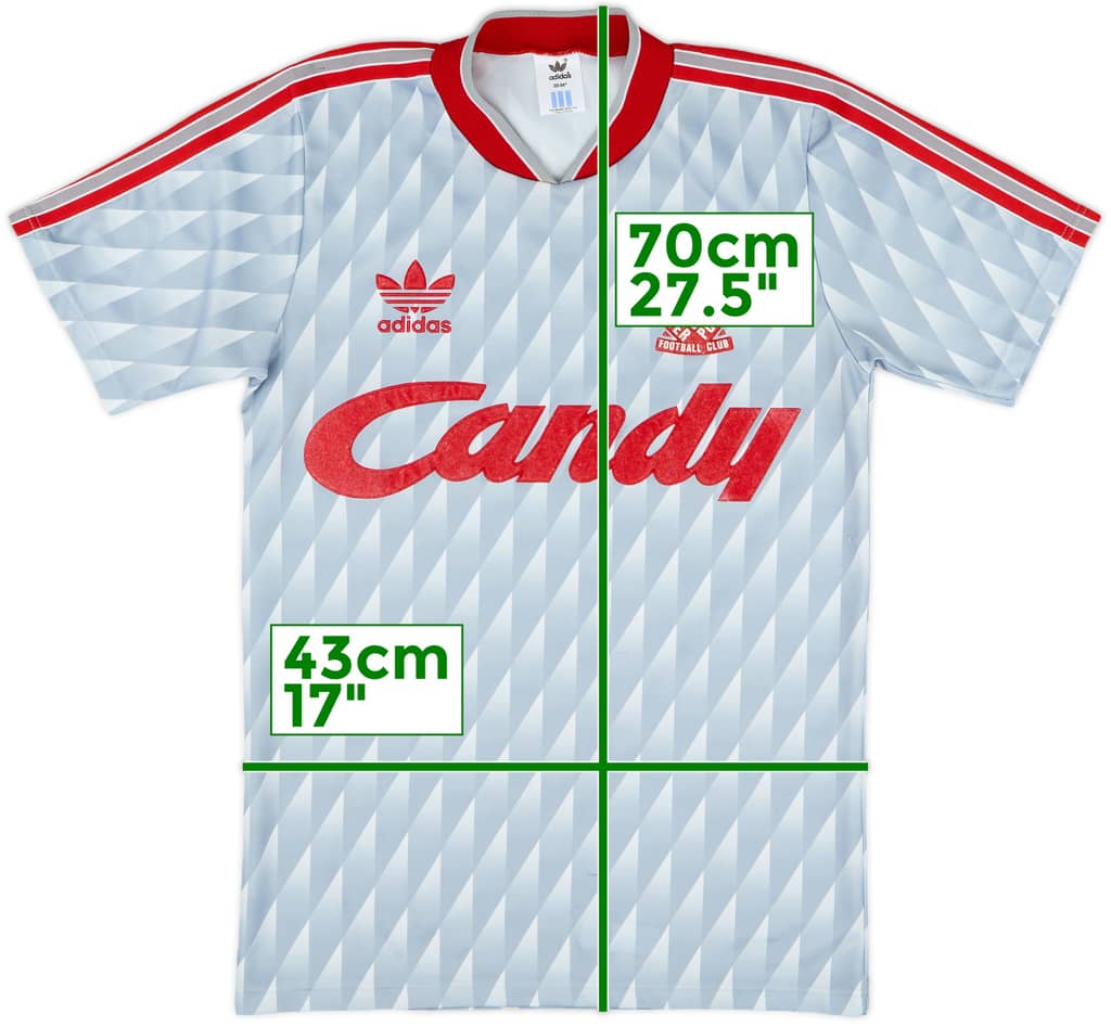1989-91 Liverpool Away Shirt - 8/10 - (L.Boys)