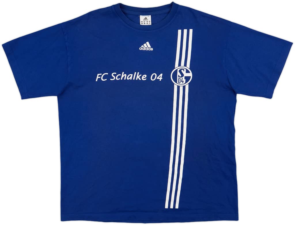 2008-09 Schalke adidas Cotton Tee - 8/10 - (XL)