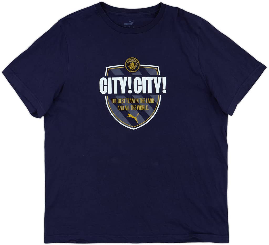 2023-24 Manchester City Puma Cotton Tee - 10/10 - (L)