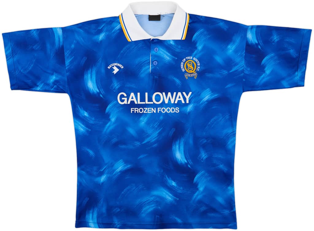 1990-94 Queen of the South Home Shirt - 9/10 - (L)
