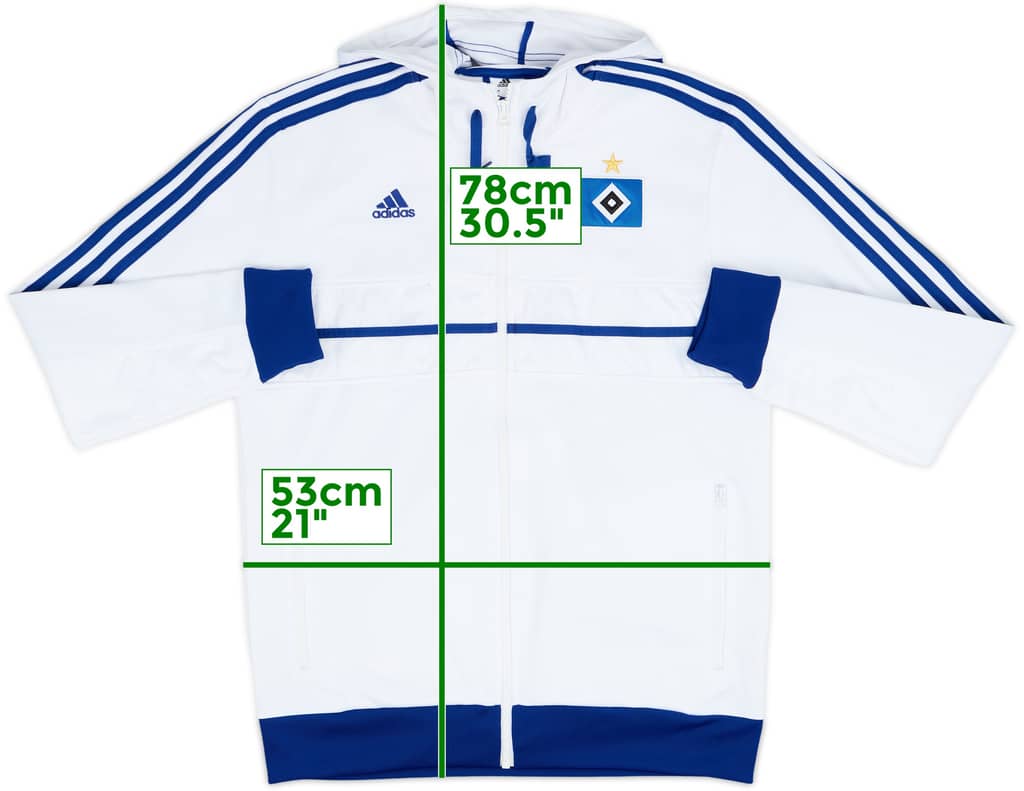 2013-14 Hamburg adidas Hooded Track Jacket - 5/10 - (M)
