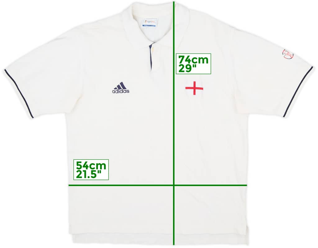 2002 England adidas World Cup Polo Shirt - 8/10 - (L)
