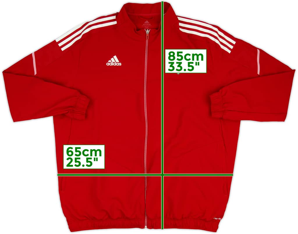 2021-22 Wales adidas Track Jacket - 8/10 - (XXL)