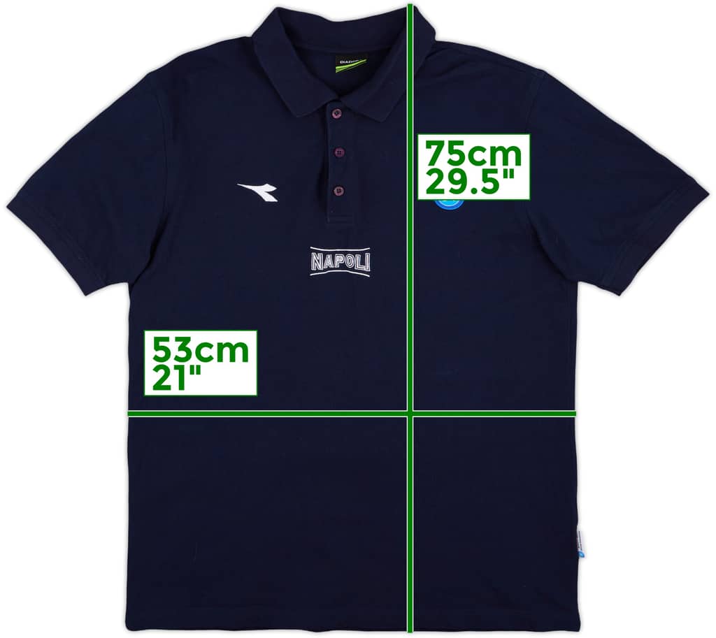 2006-07 Napoli Diadora Polo Shirt - 8/10 - (L)