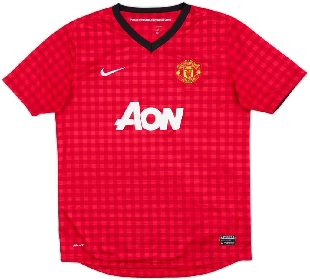 2012-13 Manchester United Home Shirt - 8/10 - (XL.Boys)
