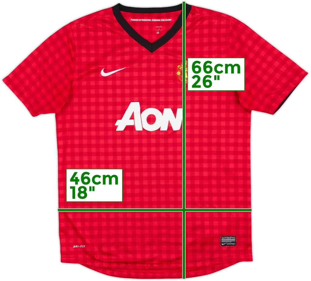 2012-13 Manchester United Home Shirt - 8/10 - (XL.Boys)