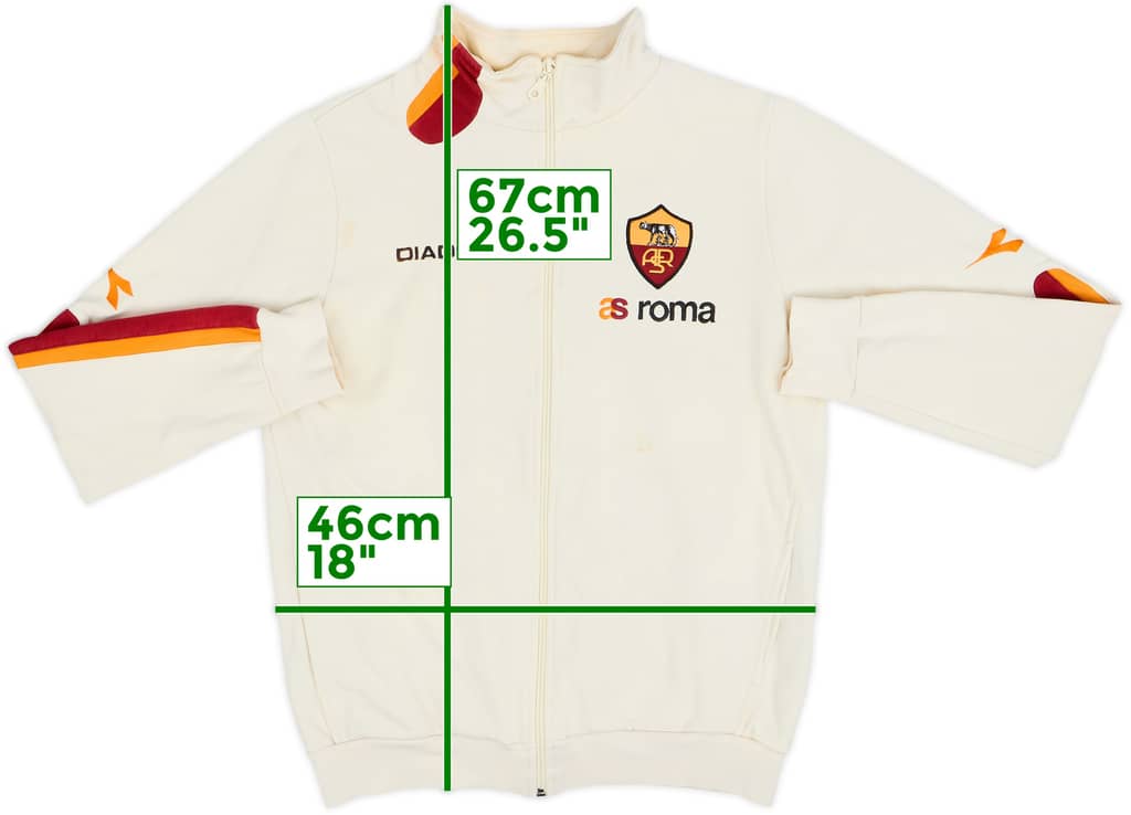 2003-04 Roma Diadora Track Jacket - 5/10 - (L.Boys)