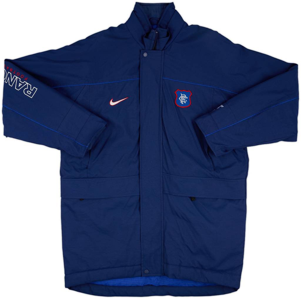 1997-98 Rangers adidas Padded Bench Coat - 10/10 - (M)