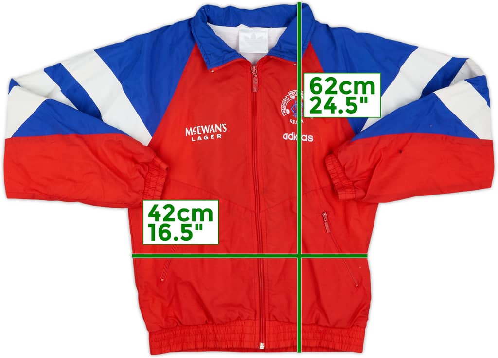 1992-94 Rangers adidas Track Jacket - 9/10 - (L.Boys)