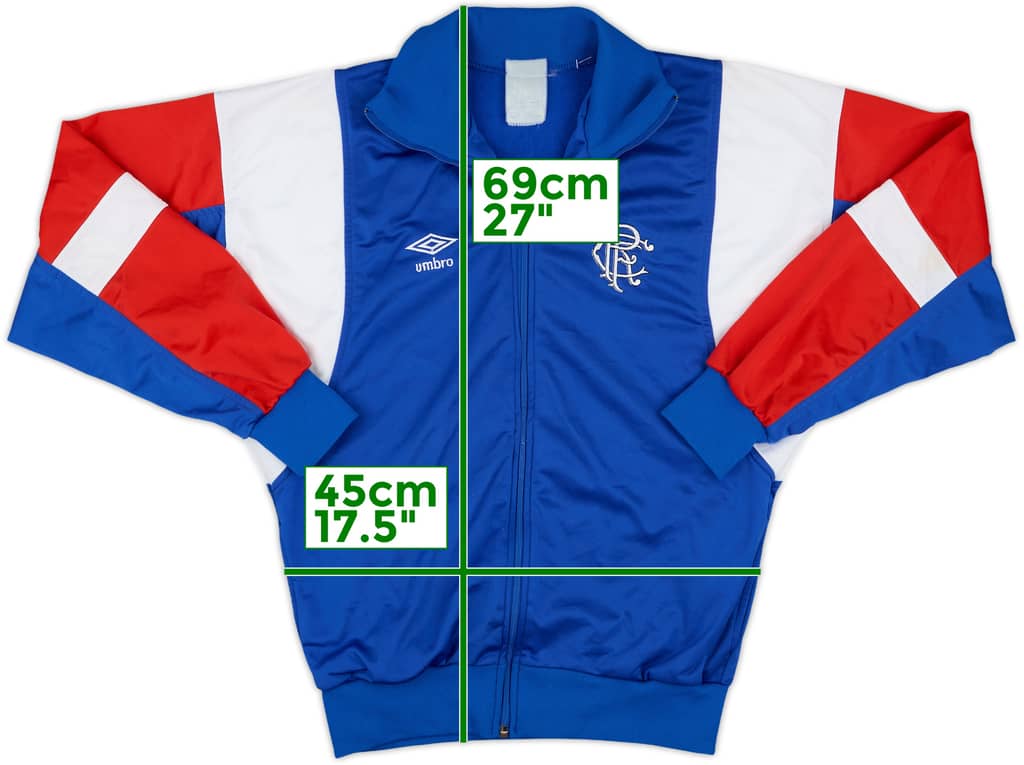1987-90 Rangers Umbro Track Jacket - 8/10 - (S)
