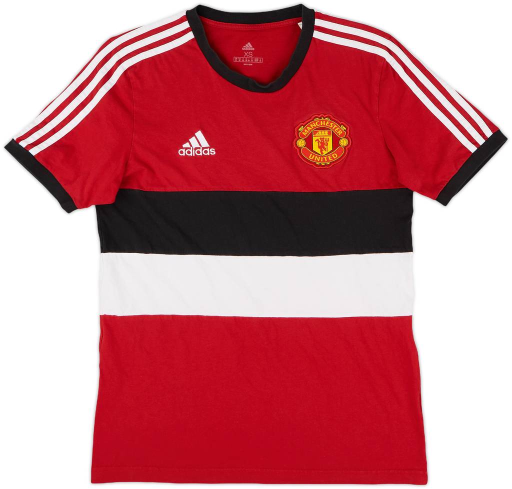 2021-22 Manchester United adidas Cotton Tee - 8/10 - (XS)