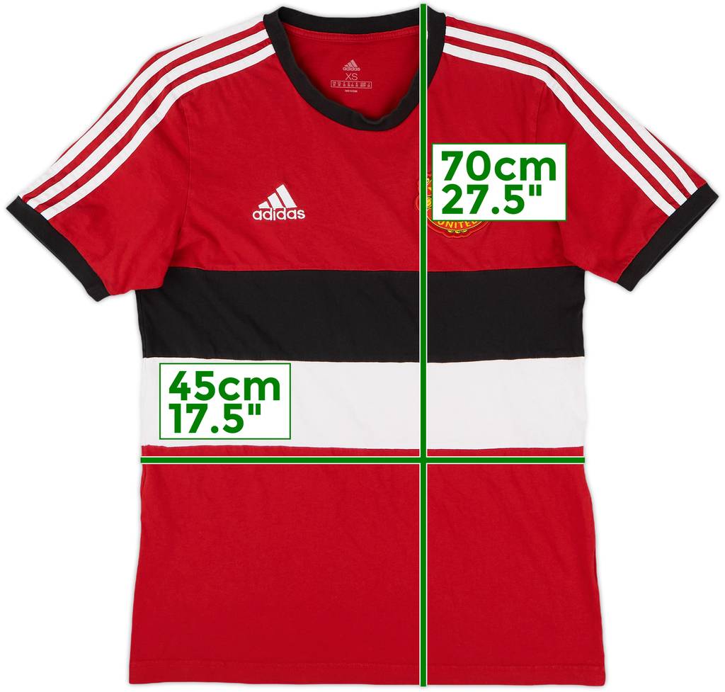 2021-22 Manchester United adidas Cotton Tee - 8/10 - (XS)