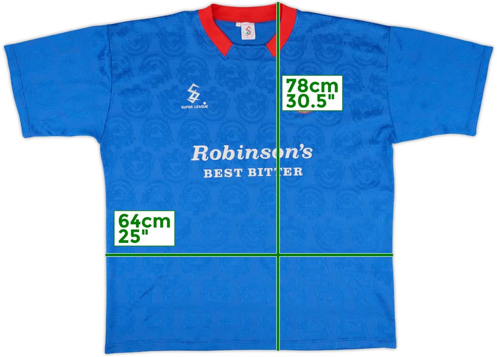 1994-95 Stockport County Home Shirt - 9/10 - (XL)