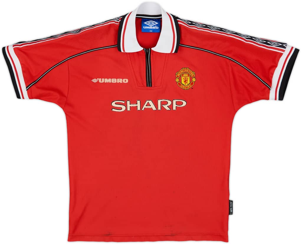 1998-00 Manchester United Home Shirt - 5/10 - (M.Boys)