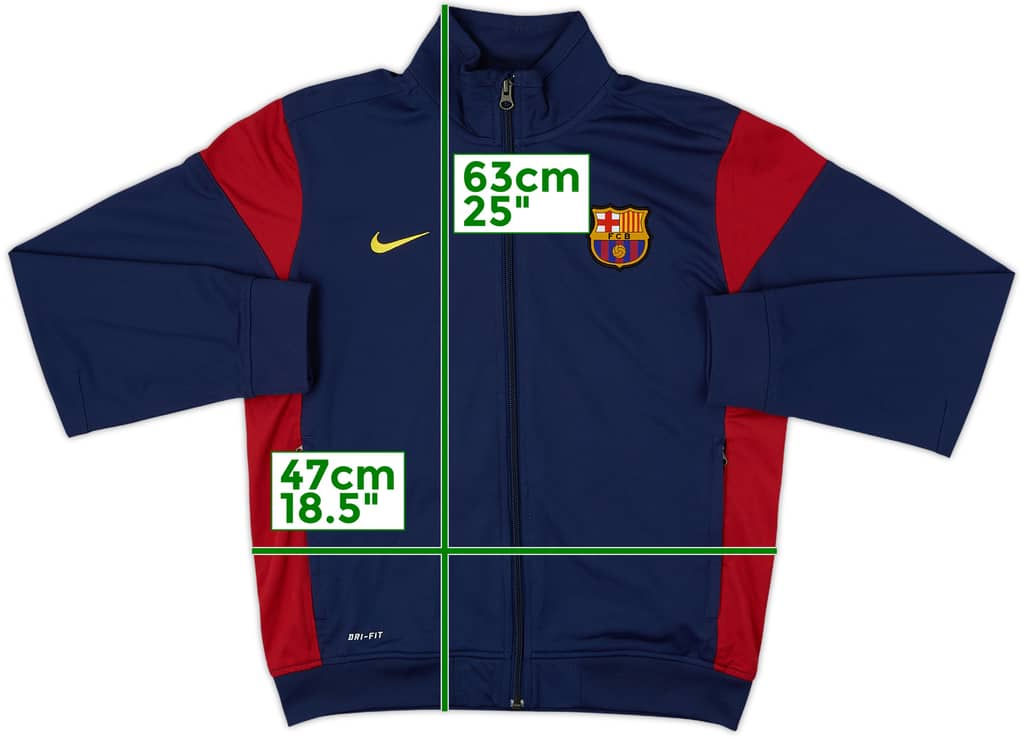 2013-14 Barcelona Nike Track Jacket - 8/10 - (L.Boys)