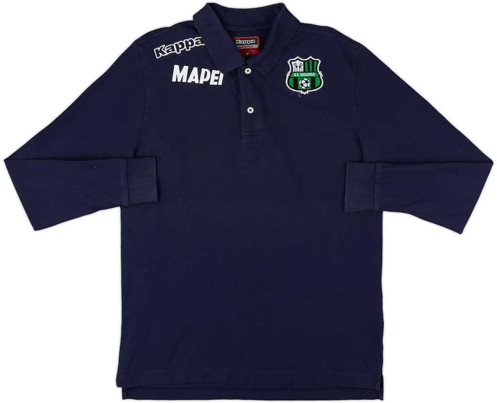 2017-18 Sassuolo Kappa Polo L/S Shirt - 7/10 - (M)