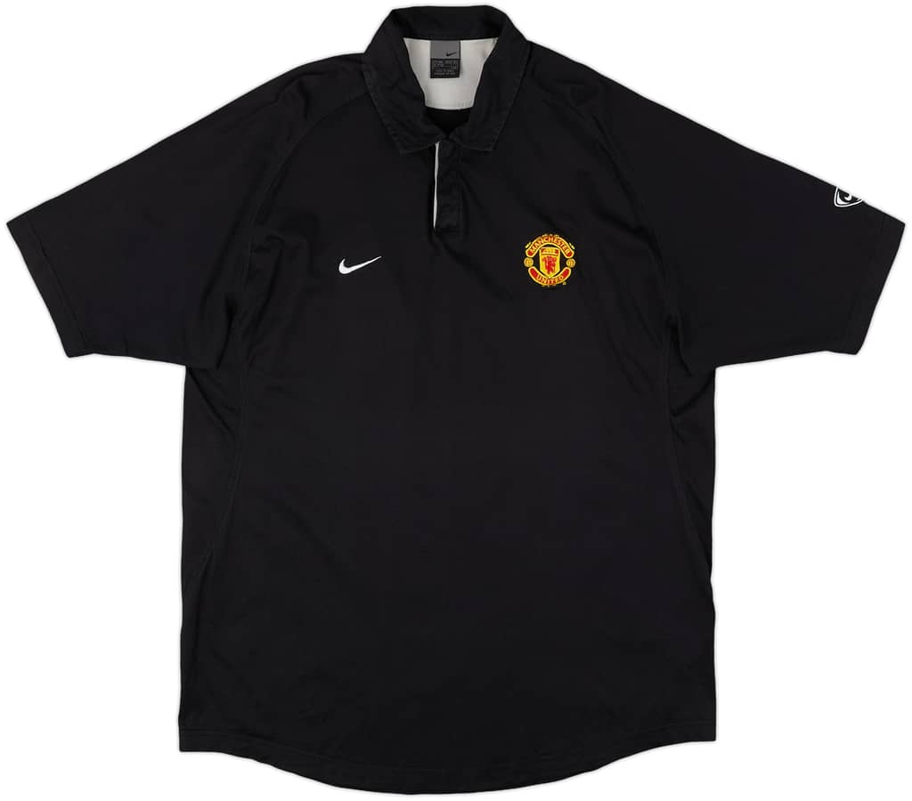 2003-04 Manchester United Nike Polo Shirt - 9/10 - (XXL)
