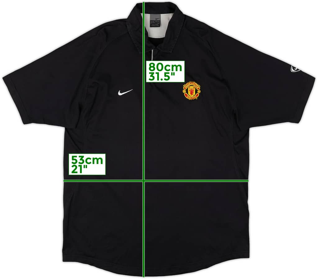 2003-04 Manchester United Nike Polo Shirt - 9/10 - (XXL)