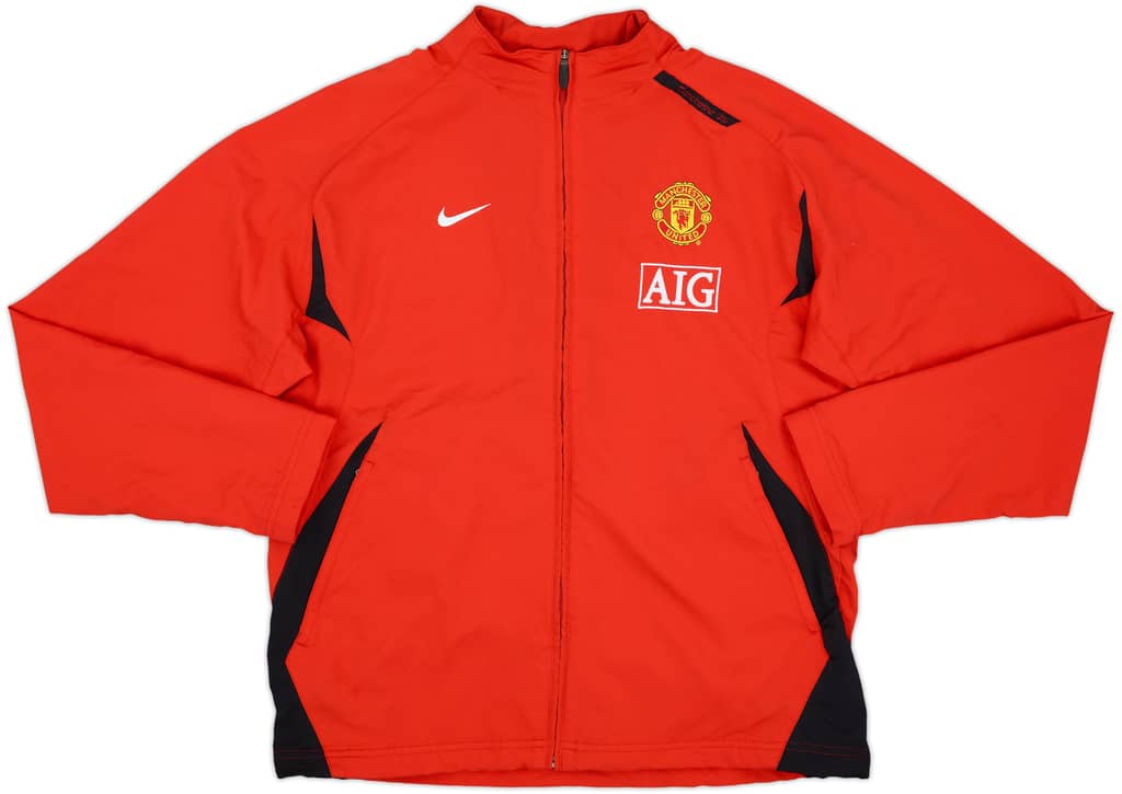 2007-08 Manchester United Nike Track Jacket - 8/10 - (L)