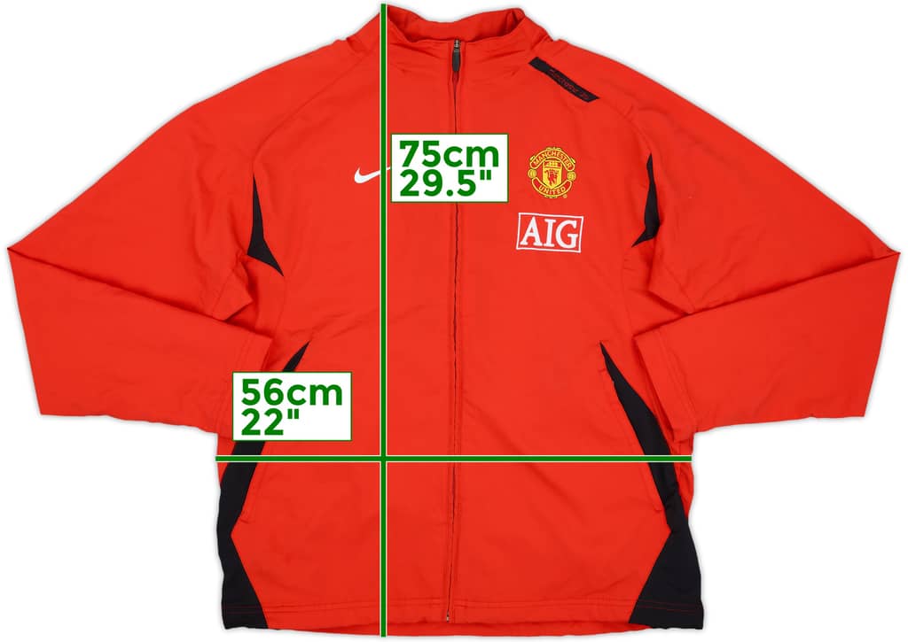 2007-08 Manchester United Nike Track Jacket - 8/10 - (L)
